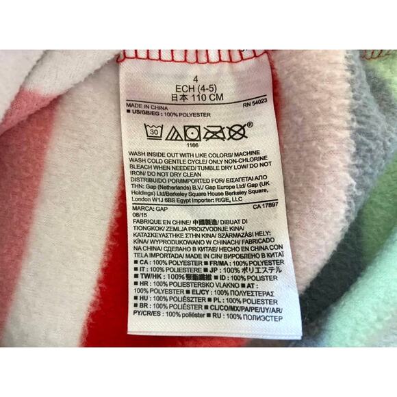 Gap Kids Striped Pajamas Nightgown Girls 4 - Picture 4 of 4